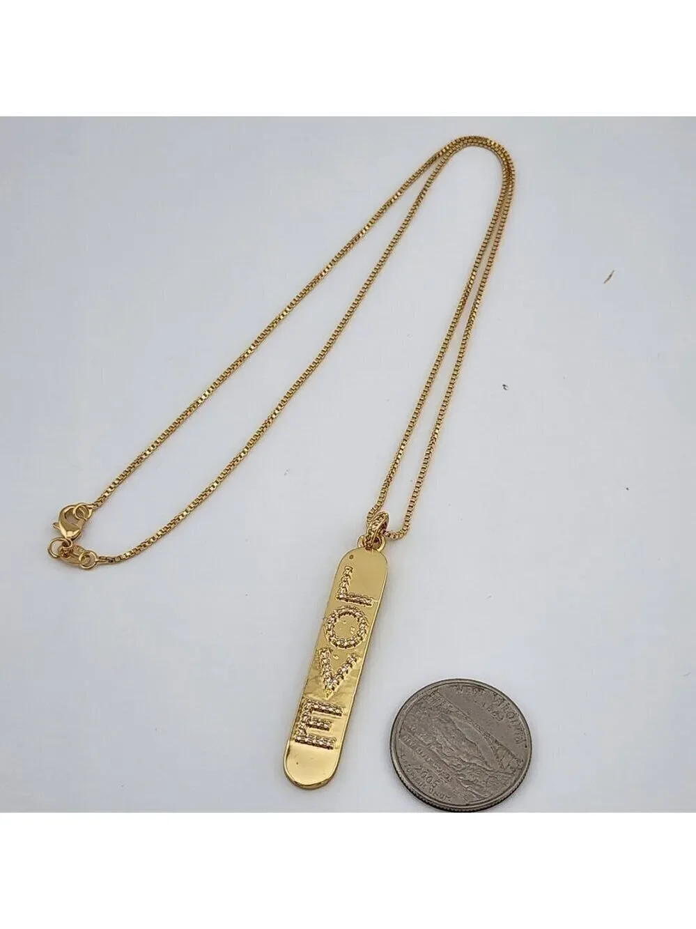 Brand New LOVE box Necklace